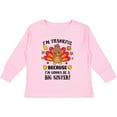 thumbnail image 3 of Inktastic Thanksgiving I'm Thankful Because I'm Gonna Be a Big Sister Girls Long Sleeve Toddler T-Shirt, 3 of 5