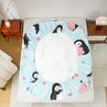 thumbnail image 5 of Castle Fairy Cute Penguin Bed Sheets for Child Teens,Cartoon Animal King Sheets, 5 of 7