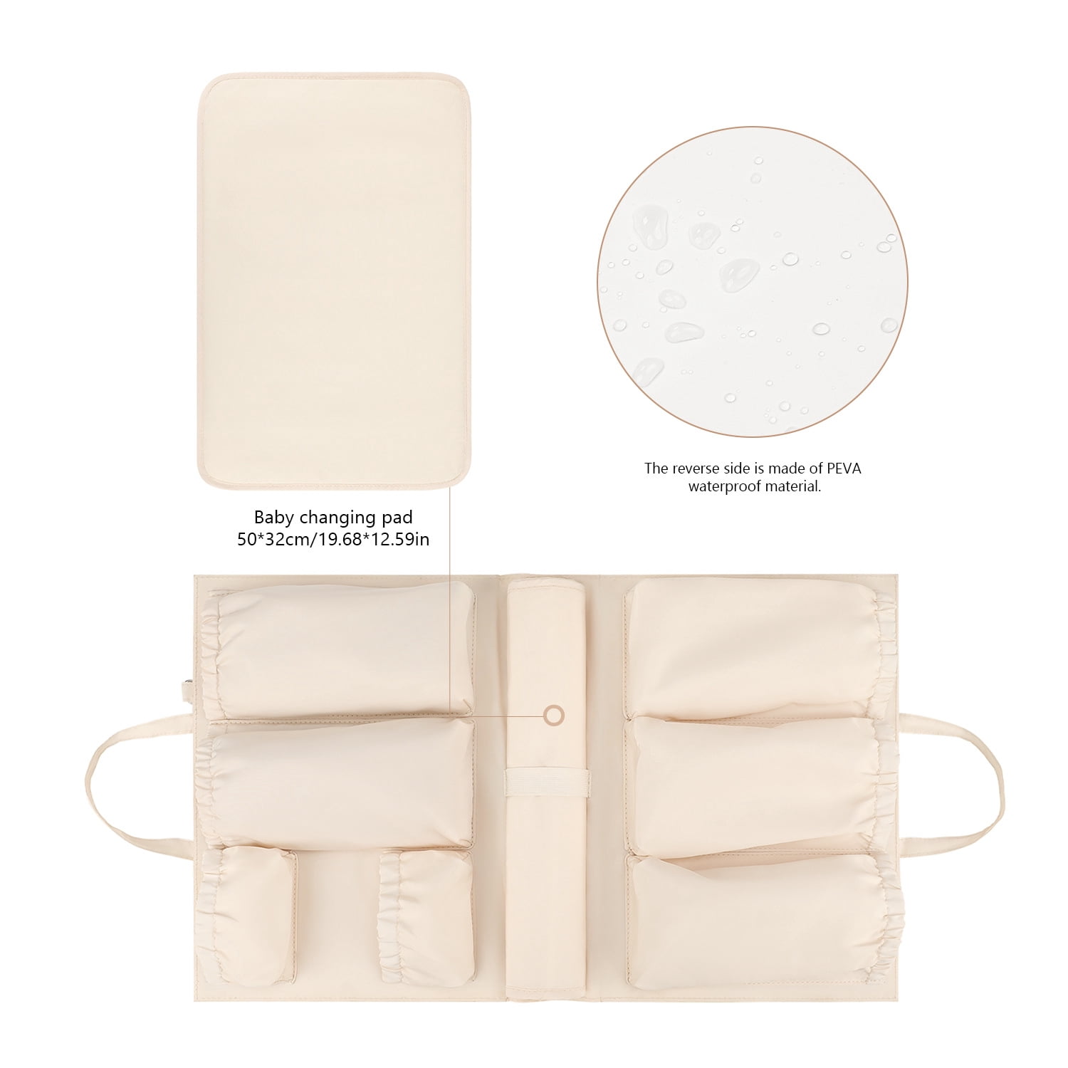 SPEKSEE Tote Bag Organizer Insert - Multi-Pocket Storage for Maternity and Baby Items, Convertible Diaper Bag