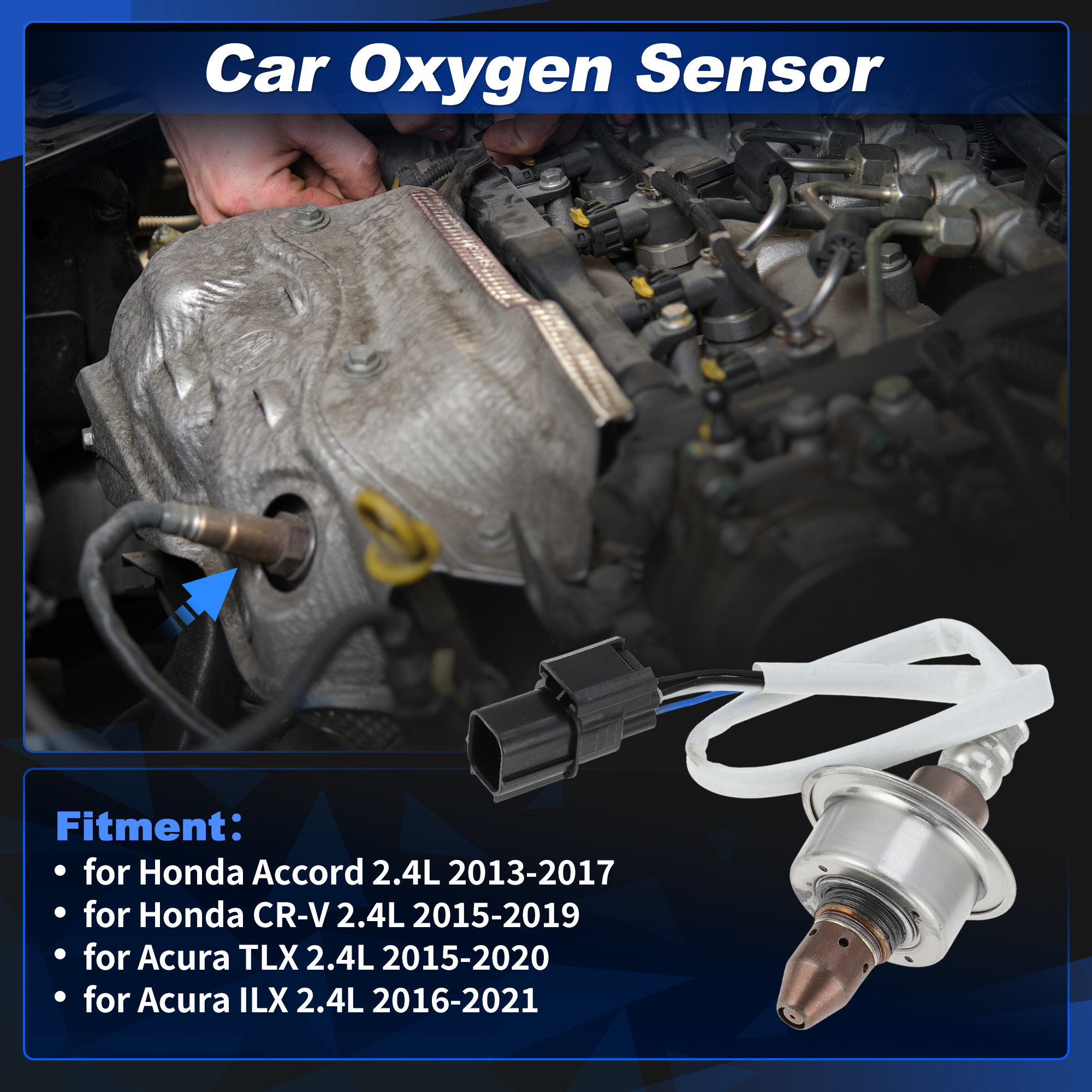 Upstream Oxygen Sensor for Honda Accord 2013-2017 for Honda CR-V 2015-2019 for Acura TLX 2015-2020 for Acura ILX 2016-2021 2.4L 2349131/365315A2A01 1pcs