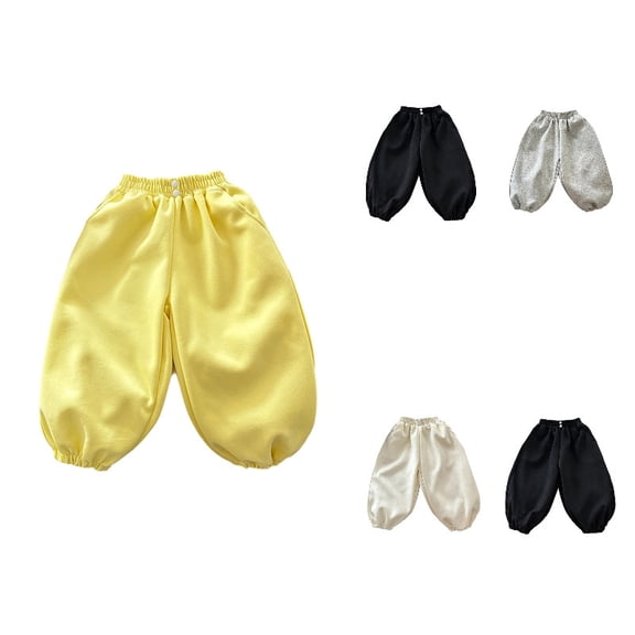 Boys Sweatpants Kids Pull On Comfortable Casual Pants Athletic Joggers with Pockets for Fall and Winter