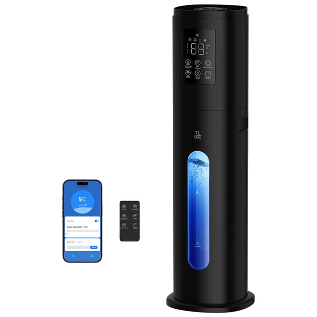 Humidificador Jingkey para habitación grande con 4 tipos de niebla