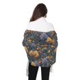 thumbnail image 4 of FORMRS Womens Scarf Winter Soft Long Big Warm Shawls Wrap Tassel Scarves, Halloween Houses Pattern, 4 of 9