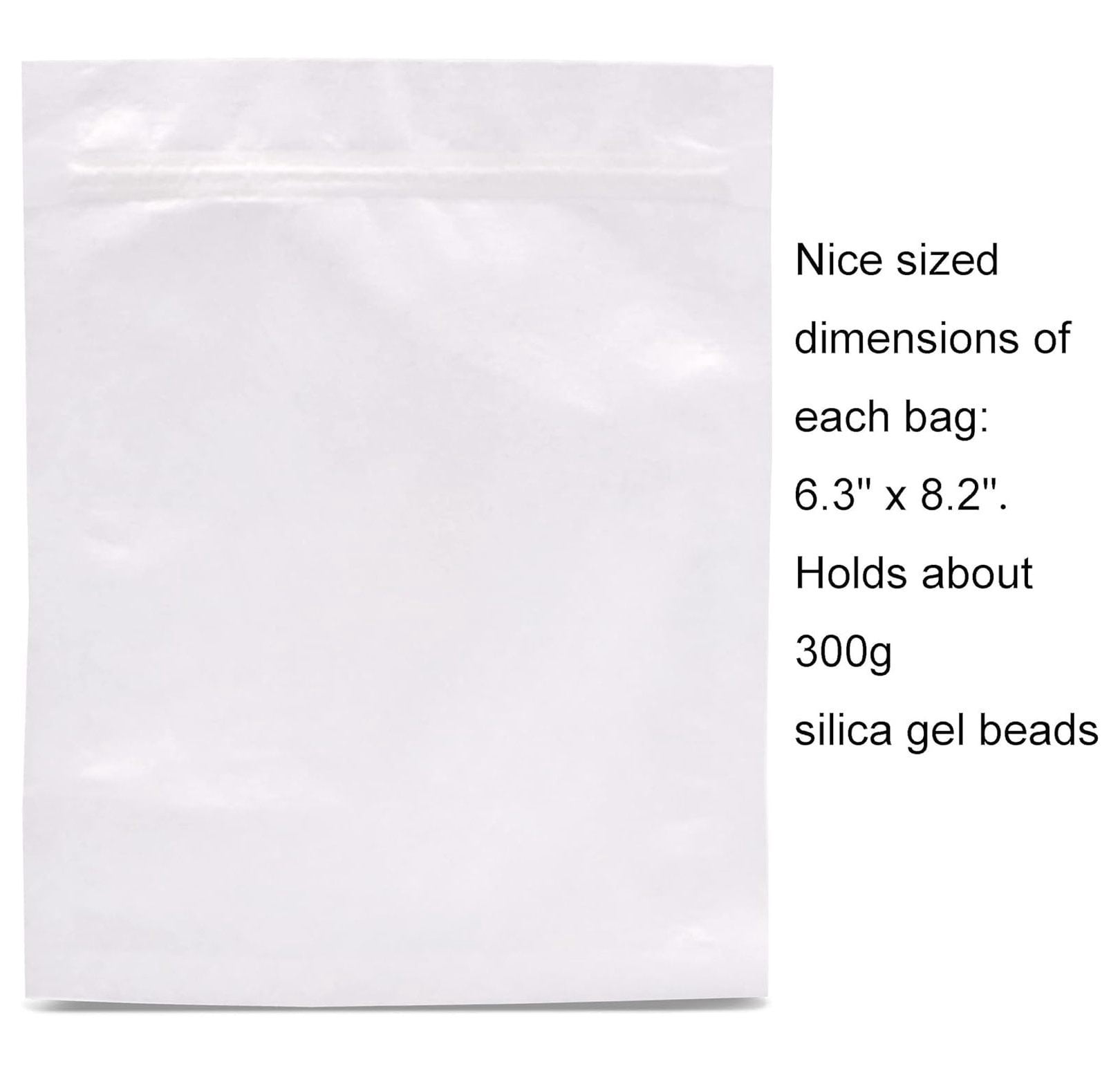 30 Packs Breathable Paper Bags, 6.3 by 8.2 Inch Zip Lock Storage Bags,for Storage, Silica Gel Beads, Desiccant, Jewelry, Samples