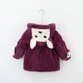 thumbnail image 5 of Hicidod Fleece Jacket Girls Autumn Winter Cute Hooded Furry Faux Fur Coat Warm Fashion Windproof Snowsuit Outwear, 5 of 6