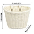 thumbnail image 2 of BallsFHK Bike Basket For Front Handlebar Kid Adult Bicycle Handlebar Wicker Basket Bike Decoration Waterproof With Leather Straps Accessories Basket, 2 of 2