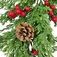 thumbnail image 4 of NSESSHome Christmas Garland Winter Red Berries Holiday Decoration Pine Cones, Evergreen Pine Needle, Berry Garlands Xmas Decor, Kitchen, Bar, Fireplace Indoor Outdoor Greenery, 4 of 9