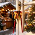 thumbnail image 6 of Christmas Door Handle Hanging Ornament, Festive Xmas Door Knob Hanger, Seasonal Wreath‑Style Decor for Front Door & Home Entryway, Rustic Farmhouse Christmas Tree Decorations 1Pc,Orange, 6 of 7