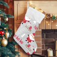 thumbnail image 5 of GZHJMY Christmas Santa Claus Stocking 2PCS, Large Fireplace Xmas Hanging Stockings with Plush Cuff for Family Holiday Party Decorations, 17.71"x 12.20", 5 of 7
