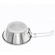 thumbnail image 2 of Cuenco de arroz plegable para picnic, de acero inoxidable, para exteriores, versión europea, 1 Uds., 2 of 5