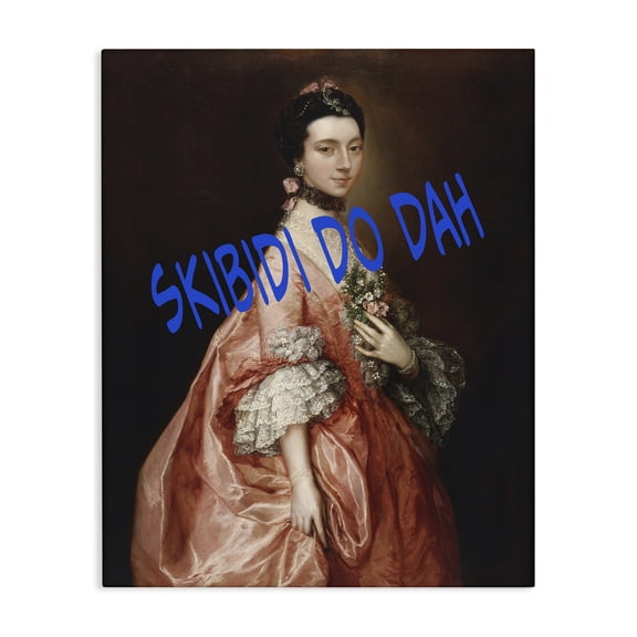 Stupell Industries Victorian Iconic Skibidi Do Dah Canvas Art, 16 x 20, by Grotto Studios