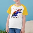 thumbnail image 3 of RXIRUCGD 2025 Vêtements d'Été pour Enfants Tout-Petits Garçons Filles Mode Mignon Col Rond Imprimé Manches Courtes Haut, 3 of 7