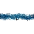 thumbnail image 3 of Northlight Tinsel with Snowflakes Artificial Christmas Garland - 12' x 3" - Blue and Silver - Unlit, 3 of 5