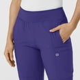 thumbnail image 5 of Wink W123 Women's Comfort Waist Cargo Jogger Scrub Pant, Grape, 2X Womens, 5 of 6