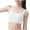 White, variant on breaise Girls Soft Training Bras 12-15 Seamless First Bra Girls Sports Bras Longline Padded Bralette