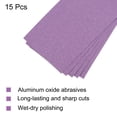 thumbnail image 4 of 5 Pack Purple Sanding Sheets 60 Grit 9" x 3.7" Aluminum Oxide Sandpapers Wet Dry Polish, 4 of 5