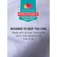 thumbnail image 3 of Fruit of the Loom Mens T-Shirts 3-Pack Breathable Cotton Undershirts Tall Man White LT, 3 of 4
