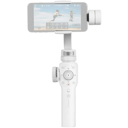 Zhiyun Smooth 4 Professional 3-Axis Handheld Gimbal Stabilizer White for (Best Gimbal For Mobius)