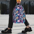 thumbnail image 2 of Disketp cool Skull colorful Mochila Escolar de 15 Pulgadas, Mochila Ligera para Estudiantes, Viajes y Trabajo, Cómoda y Resistente para el Uso Diario, 2 of 6