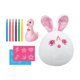 thumbnail image 3 of Juguete de felpa bricolaje peluche muñeca pintura lavable garabateos juguetes animales de peluche, para niños niños adultos niños niñas año nuevo Conejo, 3 of 8