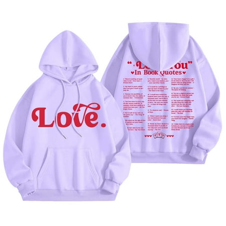 Women s Sweatshirts Hoodies Long Sleeve Hoodie Womens Pullover Hoodie Cozy Sweatshirts for Women Purple Sweater Fall Clothes Women'S Clothing