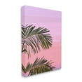 thumbnail image 3 of Stupell Industries Pink & Purple Sunset Palm Leaves Coastal Painting Gallery Wrapped Canvas Print Wall Art, 3 of 5