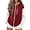 Wine Sweatshirts, variant on Jsaierl Women's Trendy Color Block Zip Up Hoodies Sweatshirts with Drawstring and Kangaroo Pocket Oversized Sporty Tops S-2XL