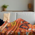 thumbnail image 3 of Saying Soft Flannel Fleece Throw Blanket, Stop Dreaming Start Doing Lettering Composition Flowers and Foliage, Cozy Plush for Indoor and Outdoor Use, 70" x 90", Multicolor, by Ambesonne, 3 of 5