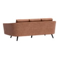 thumbnail image 5 of ZUO Divinity Modern Polyurethane Upholstered Sofa in Brown, 5 of 14