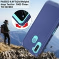 thumbnail image 3 of Asuwish Compatible with Samsung Galaxy A11/M11 Phone Case Hybrid Rugged Shockproof Hard Protective Drop Proof Full Body Heavy Duty Mobile Cell Cover for A 11 11A Women Men Blue, 3 of 6