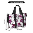 thumbnail image 2 of Travel Duffle Bag Tulips Flowers White Leaves Travel Tote Bags Carry on Luggage Waterproof Weekender Bags with Top Handle Adjustable Shoulde Strap for Travel Gym, 2 of 5