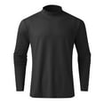 thumbnail image 6 of Garbnen Gray Men's Turtleneck Shirts Mock Neck Long Sleeve Base Layer Men Cold Weather Fitted Winter Warm Undershirts Men, 6 of 8