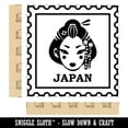 thumbnail image 2 of Japan Travel Japanese Geisha Woman Head Square Rubber Stamp Stamping Scrapbooking Crafting - Large 2.75in, 2 of 7