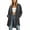 Dark Gray, variant on Long Jackets for Women Long Sleeve Zipper Drawstring Workout Jackets with Pockets Fall Winter Hiking Jackets