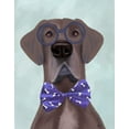 thumbnail image 2 of Fab Funky 15x18 Black Ornate Wood Framed with Double Matting Museum Art Print Titled - Great Dane with Glasses and Bow Tie, 2 of 4