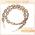 thumbnail image 2 of Acrylic Glasses Chain, Eyeglass Chain Holder Strap Chains, 2 of 5