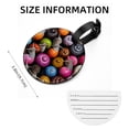 thumbnail image 5 of Snail 2pcs PU Leather Round Bag Tags with Privacy Cover and Name ID Tag - Suitcase Tags for Travel Luggage, Handbags, Backpacks, School Bags, 5 of 6