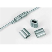 CRIMP SLEEVE FOR WIRE SILVER 50 PACK