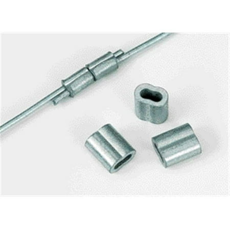 CRIMP SLEEVE FOR WIRE SILVER 50 PACK
