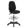 Flash Furniture Multi-Function Drafting Stool with Foot Ring, Black