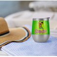 thumbnail image 4 of Scooby Doo! Official Burst 12 OZ Stemless Wine Tumbler, Stainless Steel Travel Cup|Lake Tumbler|Insulated with Leak Resistant Slide-Lock Lid, Stainless Steel, 4 of 7