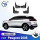 thumbnail image 1 of Exquisite Car Mudflap For Peugeot 2008 Accessories 2022 2021 2020 2019~2013 Front Rear Mudguard Fender Mud Splash Guards Flaps 2018 2017, 1 of 5