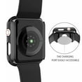 thumbnail image 7 of Dwitch 2 Pack Compatible with Apple Watch Case 41mm ,Full Waterproof Screen Protector PC Bumper Cover Fits for iWatch Series 9 8 7 (41mm),1 Black + 1 Clear, 7 of 7