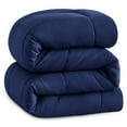 thumbnail image 5 of Flxxie Ultra Soft Down Alternative Comforter, Twin, 68x90 inch, Navy Blue Quilted Duvet Insert, 5 of 5