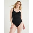 thumbnail image 5 of Time and Tru Women's V Wire Swimsuit, 1-Piece, Sizes XS-3X, 5 of 5
