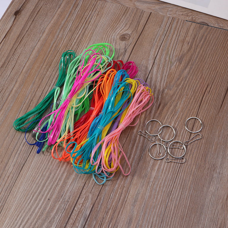 Plastic Lacing Cord String 20 Rainbow Colors Ornaments Art Crafts Kits for  Women 