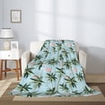 thumbnail image 2 of Sigee Flamingos And Palms for Flannel Blanket - Ultra-Soft, Warm and Cozy, Perfect for Couch, Bed, or Travel-50"x40", 2 of 6