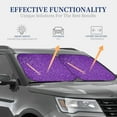 thumbnail image 4 of Fotbe Glitter Purple 2-Piece Car Windshield Sun Shade | Sun Blocker for Car Windshield | Foldable Automotive Interior Accessories for Sun Protection-Medium, 4 of 7