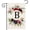 B, variant on Monogram Letter W Garden Flags, Summer Garden Flag 12x18 Double Sided Floral Yard Flags Small Burlap Family Last Name Initial Garden Flag for Outside Decorations(W)