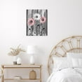 thumbnail image 5 of Farmhouse Pink Floral Wall Art for Living Room,White Daisy Flower on Rustic Wood Canvas Wall Art Country Nature Plant Botanical Framed Wall Art for Bathroom Bedroom Wall Decor,12L X 12W Inches, 5 of 6
